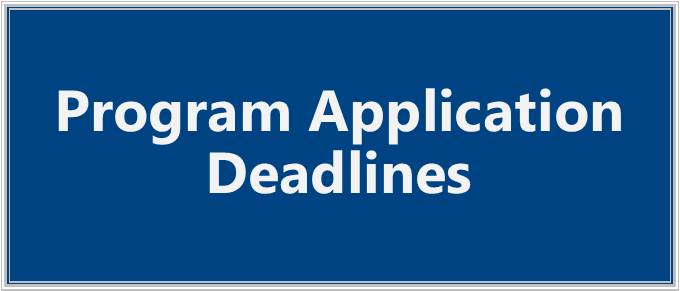 chp program application deadlines